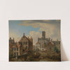 St Bavo&#039;s Cathedral and the Reep in Ghent by Pieter-Frans De Noter
