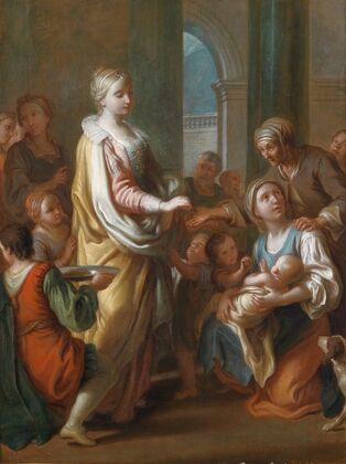 St. Elisabeth Distributes Alms