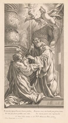 St. Francis of Paola brings a child back to life (1655)