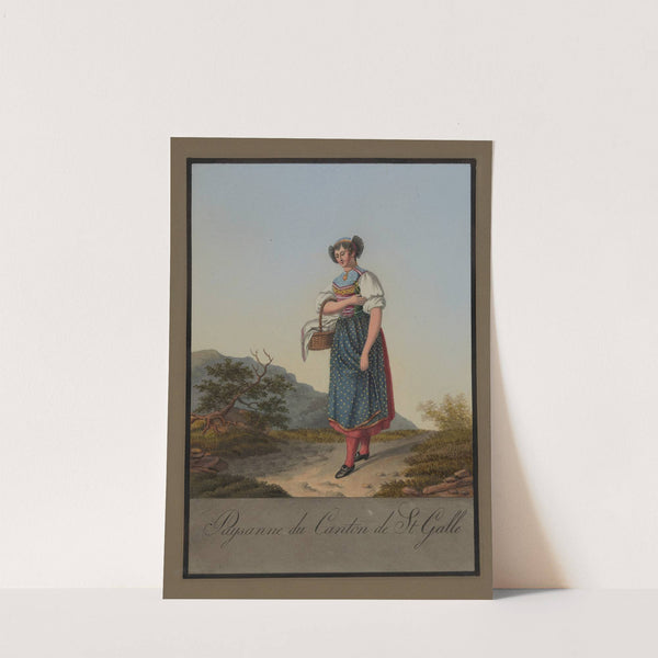 St. Galle township peasant woman (1820) by Johann Emanuel Locher