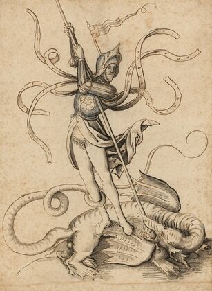 St. George fighting the dragon