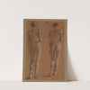 St George Series - Male Nude - Studies of two Soldiers for &#039;The Princess led to the Dragon&#039; by Sir Edward Coley Burne-Jones