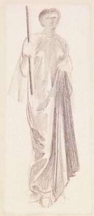 St George Series – Study of Female Attendant for ‘The Princess led to the Dragon’