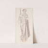 St George Series - Study of Female Attendant for &#039;The Princess led to the Dragon&#039; by Sir Edward Coley Burne-Jones