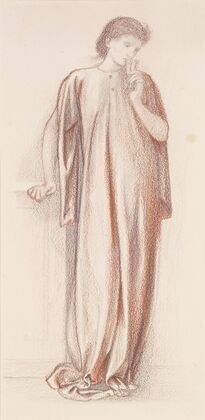 St George Series – Study of the Princess for ‘The Princess draws the fatal Lot’