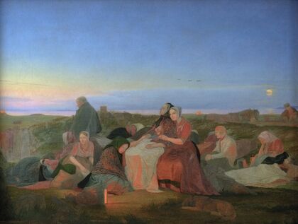 St. Hansnat. The Sick Are Asleep At The Helenegraven Near Tisvilde