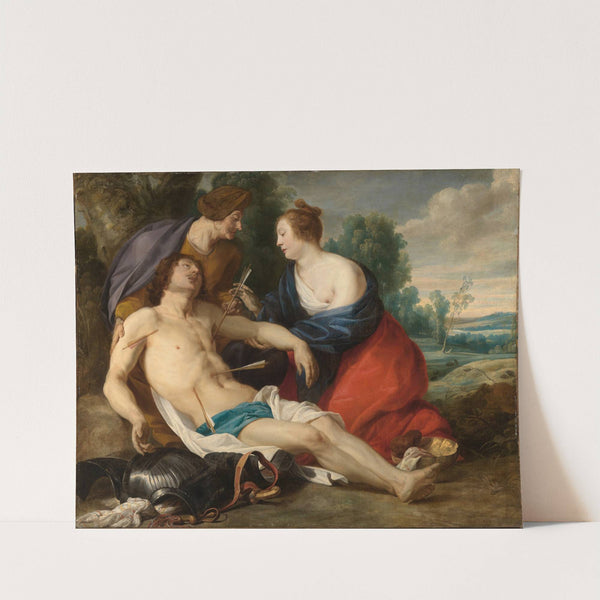 St. Irene pulls the arrows out of St. Sebastian&#039;s wounds by Theodoor Rombouts