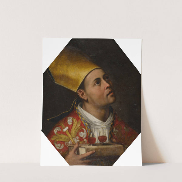 St. Januarius holding vials of his blood by Filippo Vitale
