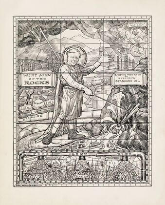 St. John of the Rocks. Smitting the Rock or Striking Standard Oil (1911)