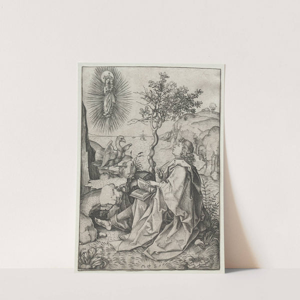 St. John the Evangelist on the Isle of Patmos (1475–80) by Martin Schongauer