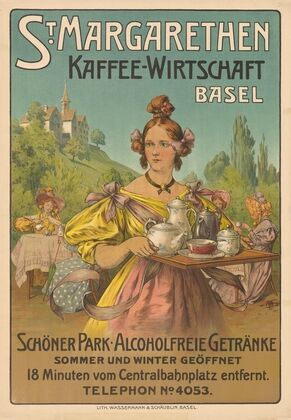 St. Margarethen – Kaffee-Wirtschaft – Schöner Park – Alcoholfreie Getränkel (1900)