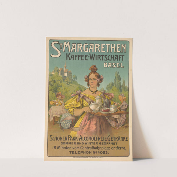 St. Margarethen – Kaffee-Wirtschaft – Schöner Park – Alcoholfreie Getränkel (1900) by Otto Mähly