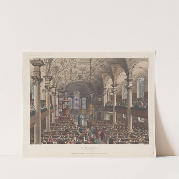 St. Martin’s in the Fields (1809) by Thomas Rowlandson