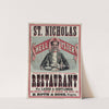 St. Nicholas Restaurant (1873) by Charles N. Morris