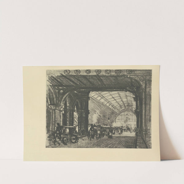 St. Pancras Station (1928) by Joseph Pennell