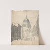 St. Paul&#039;s Cathedral, from St. Martin&#039;s-le-Grand, London by Thomas Girtin