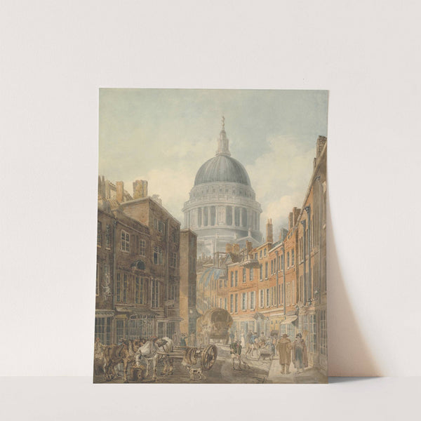 St. Paul&#039;s Cathedral from St. Martin&#039;s-le-Grand by Thomas Girtin