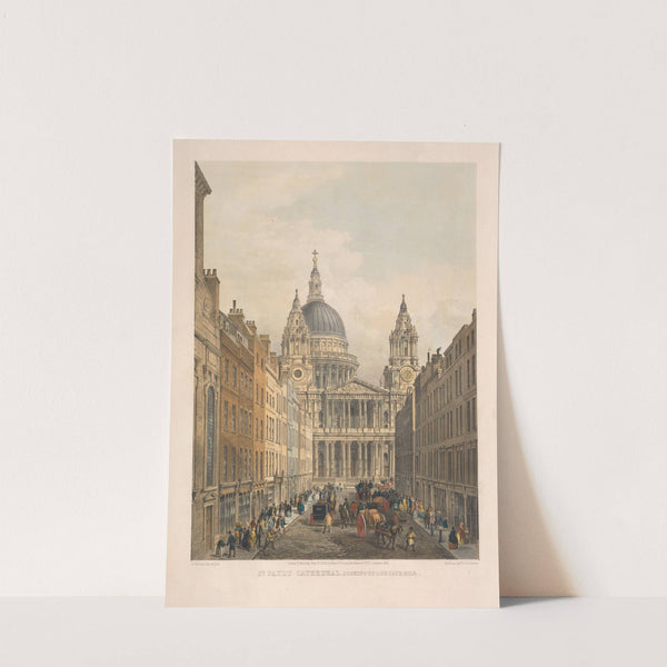 St. Paul&#039;s Cathedral, looking up Ludgate Hill by Edmund Walker