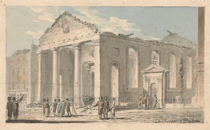 St. Paul’s Church, Covent Garden, after the fire