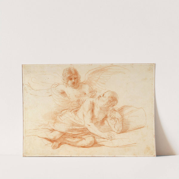 St Peter and the angel by Guercino