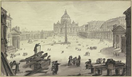St. Peter mit dem Petersplatz in Rom