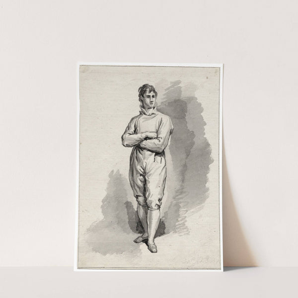 Staande man, de armen over elkaar by David Humbert de Superville