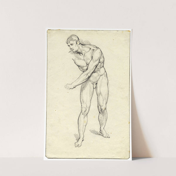 Staande man die zich naar terzijde buigt by David Humbert de Superville