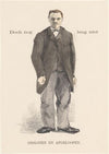 Staande man in overjas
