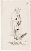 Staande man van opzij gezien, Foornberg, wijkmeester (1862)