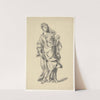 Staande vrouw in lang gewaad met appel, wellicht Ceres by David Humbert de Superville