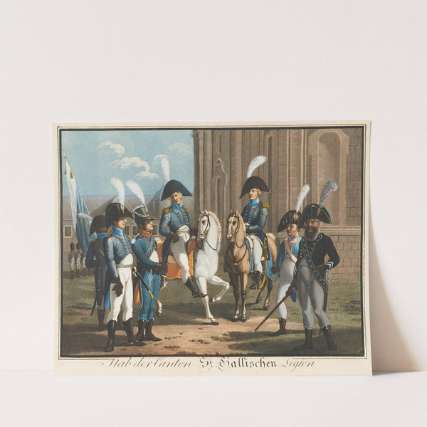Stab der Canton St. Gallischen Legion (1800) by Gabriel Lory the Younger