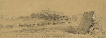 Stables and Negro servants tent, hd.qtrs Army of the Potomac
