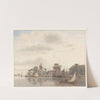 Stad aan het water by Hendrik Abraham Klinkhamer