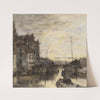 Stadsgezicht bij avond by Jacob Maris