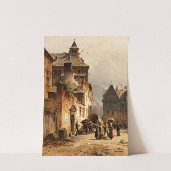 Stadtansicht (Lüttich) by August Eduard Schliecker