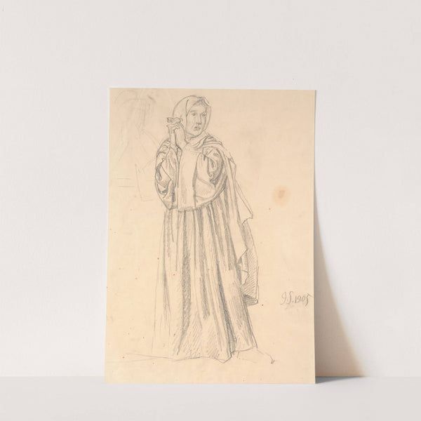 Stående kvinde by Joakim Skovgaard