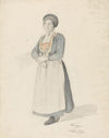 Stående kvinne i bunad (1843)