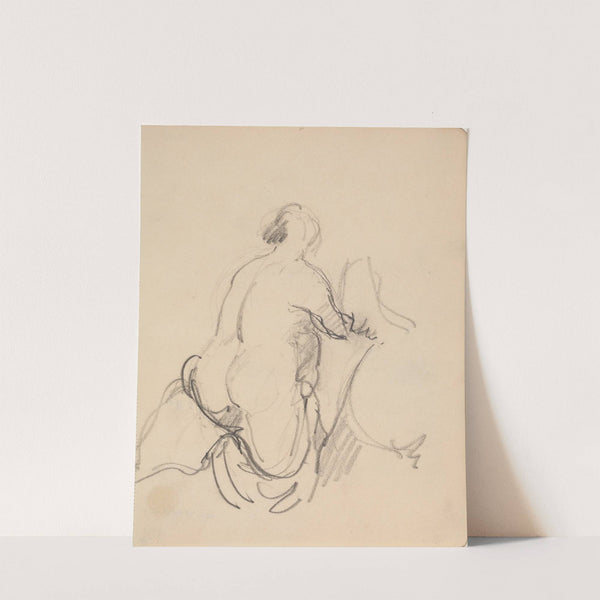 Stående nøgen kvinde, set fra ryggen (1912) by Jens Adolf Jerichau