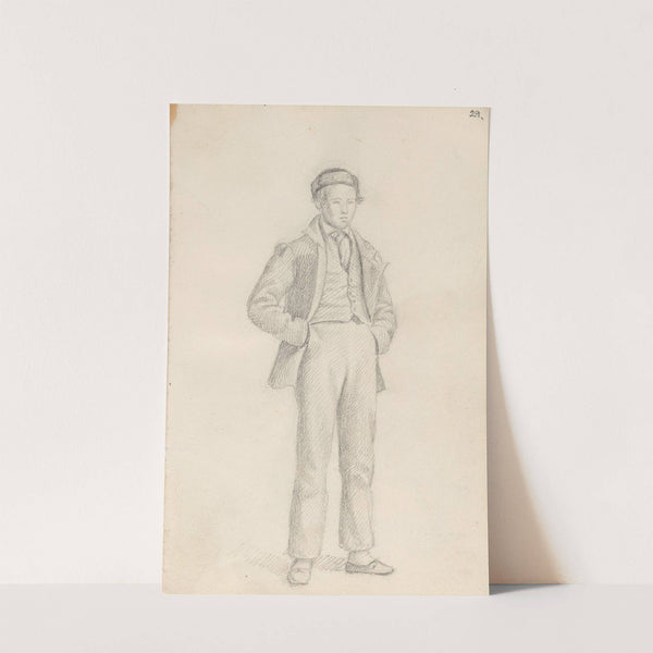 Stående ung mann (1835) by Adolph Tidemand