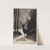 Stag in the Moonlight by William Morris Hunt