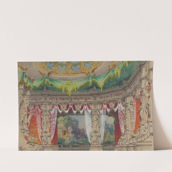 Stage Set Design for a Ballet; Don Parasol by Carlo Ferrario