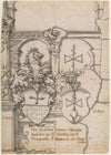 Stained Glass Design with Two Coats of Arms