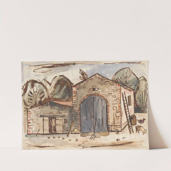 Stajnia (1932) by Tadeusz Makowski