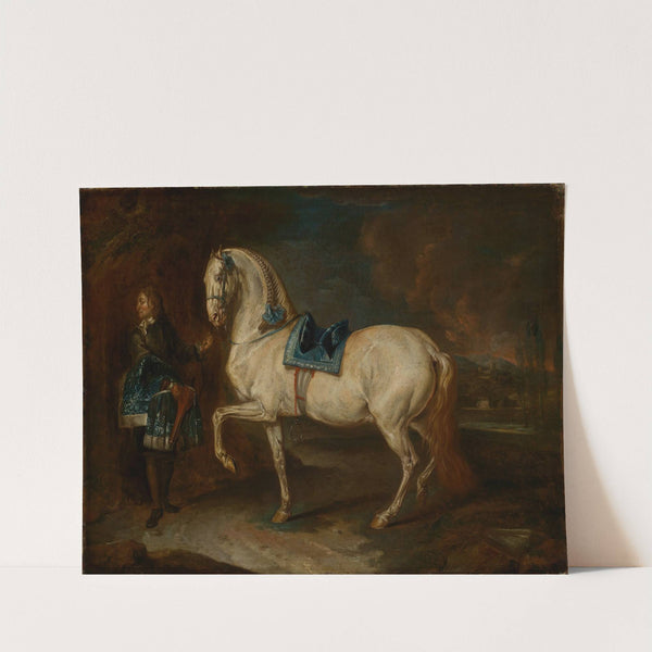 Stallmeister mit Schimmel by Johann Elias Ridinger