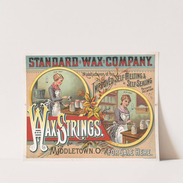 Standard wax company, wax strings by Krebs Lith. Co