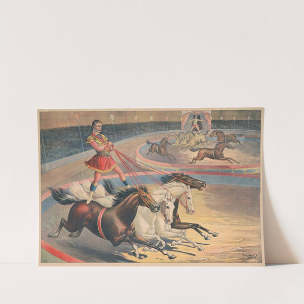 Standing bareback riders by Calvert Litho. Co