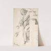 Standing Draped Female Figure by Henri Lehmann