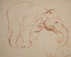 Standing elephant