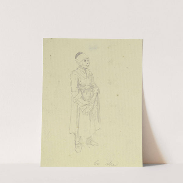 Standing farmwoman (1760) by Daniel Nikolaus Chodowiecki