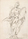 Standing Female Figure with Large Medallion